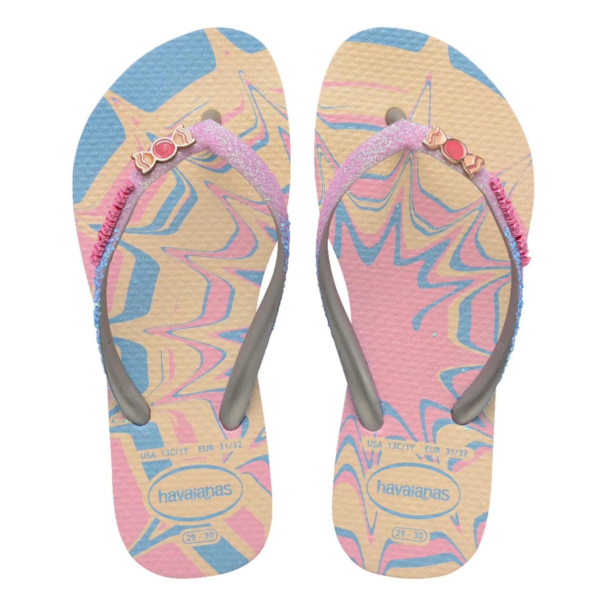 Havaianas - Slim Glitter Trendy parmak arası terlik | Pembe