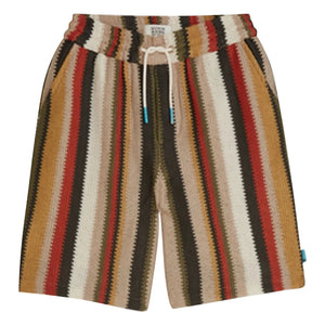 Scotch & Soda - Gestreifte Shorts | Rot