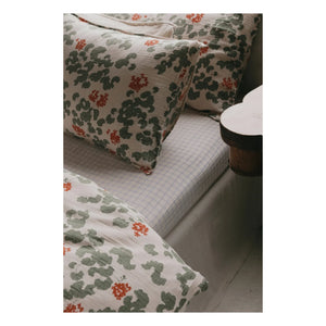 garbo&friends - Fitted Çarşaf Gingham Sky | Açık mavi