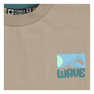 Tumble N'Dry - Solomon Islands Oversize T-shirt Recycled cotton | Sand coffee