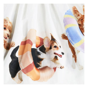 Molo - Cassandra Dogs Organik Pamuk Elbise | Beyaz