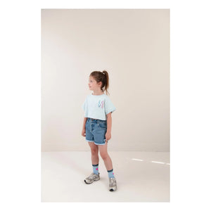 Jenest - Lizzy Love Organic Cotton Crop T-Shirt | Light Blue