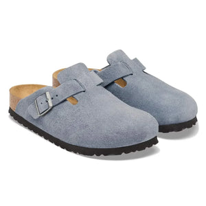 BIRKENSTOCK - Bostons Süet Terlikler | Mavi