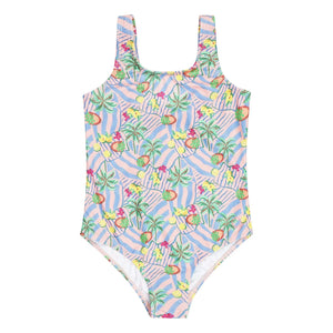 Tumble N'Dry - Fortaleza Palm Swimsuit Recycled Fibers | Light Blue