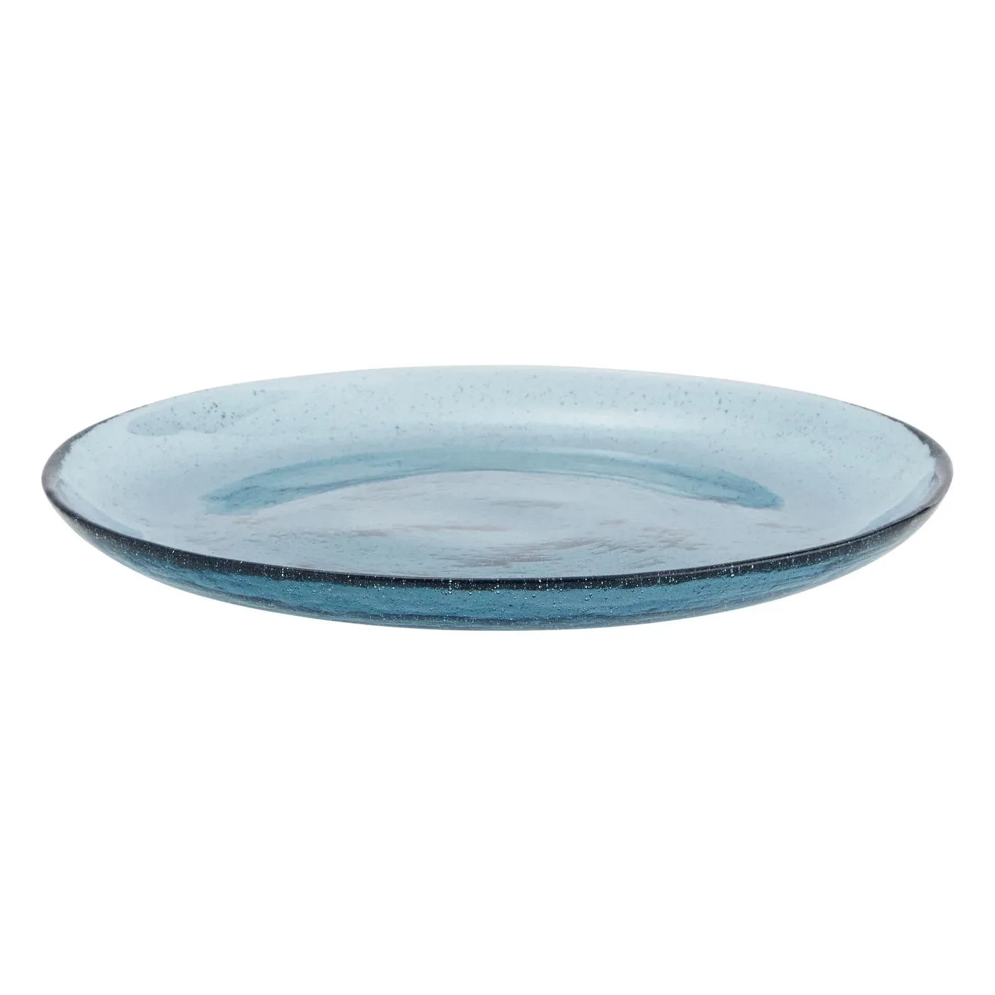 Madam Stoltz - Bunte Glasschale | Blau