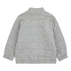 Bobo Choses - Quilted Train Sweatshirt | Grey Melange