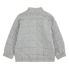Bobo Choses - Quilted Train Sweatshirt | Grey Melange