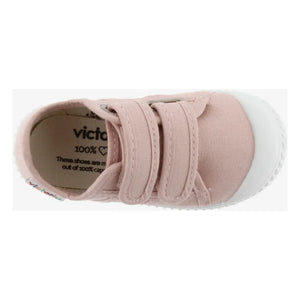 Victoria - Tiras Lona Scratch Sneaker | Nude