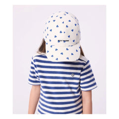 Petit Bateau - Twill Kalpli Şapka | Beyaz