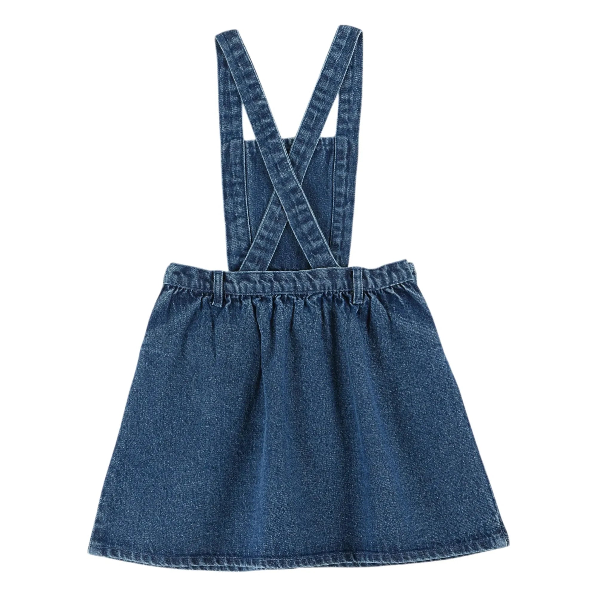 Emile et Ida - Denim Bib Dress | Blue