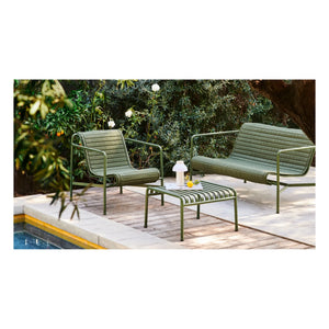 Hay - Ronan ve Erwan Bouroullec tarafından tasarlanan Palissade Yan Sehpa - 65 x 60 cm | Zeytin yeşili