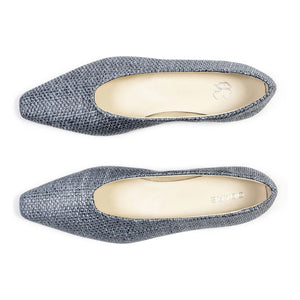 Odare - Blaue Bast-Ballerinas Bilbao