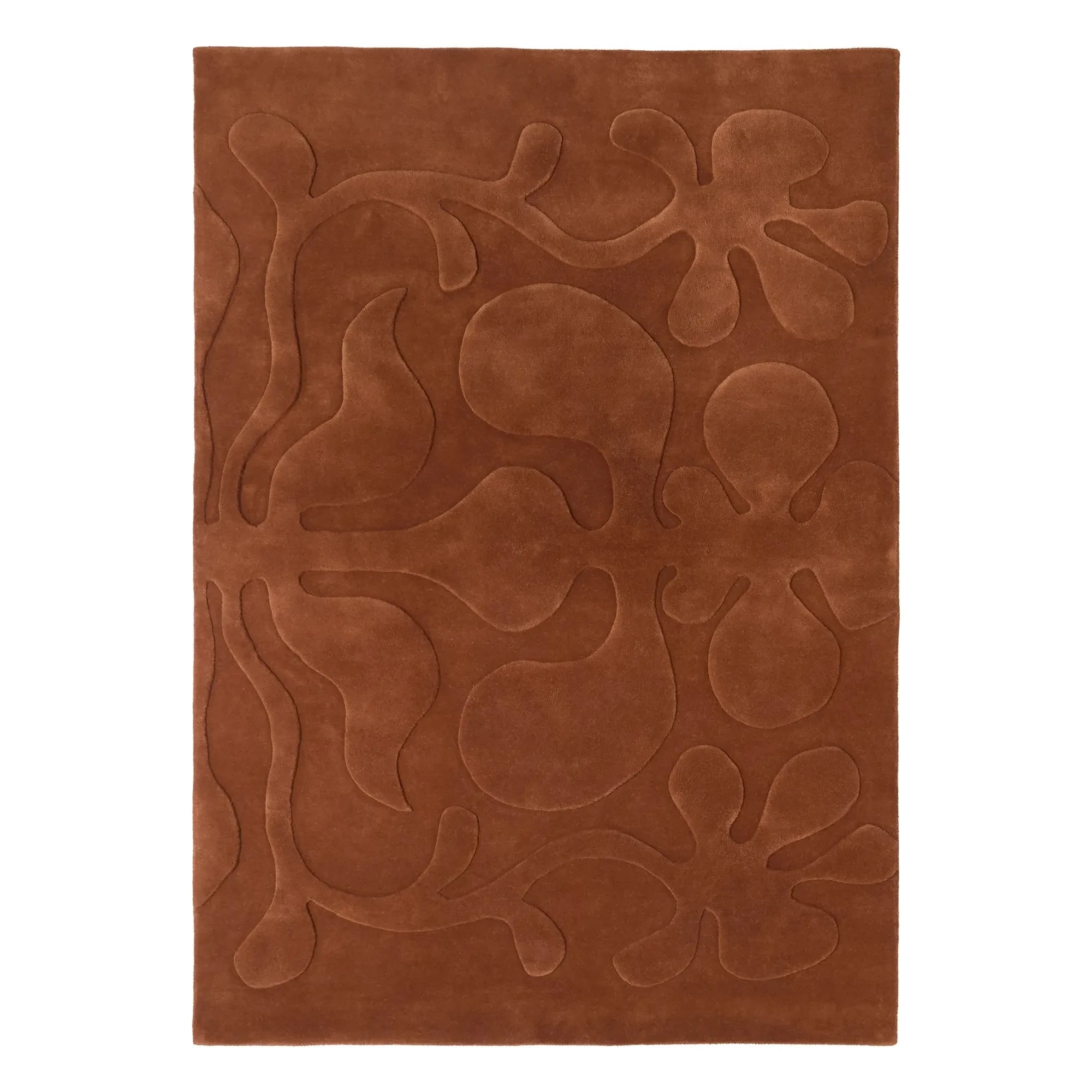 Nanimarquina - Kök boyalı yün halı, Lucia Eames | Terracotta