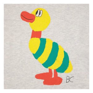 Bobo Choses - Enten-T-Shirt | Melange-Grau