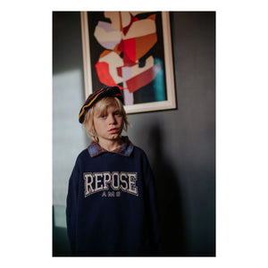Repose AMS - Cozydrop REPOSE AMS Bio-Baumwoll-Sweatshirt | Marine