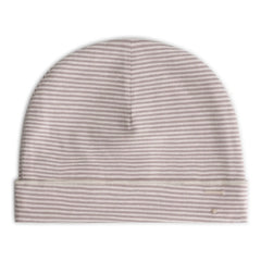 Gray Label - Organik pamuklu çizgili bere | Mauve