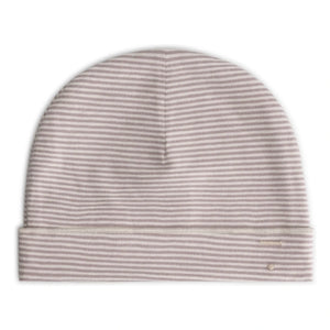 Gray Label - Organik pamuklu çizgili bere | Mauve