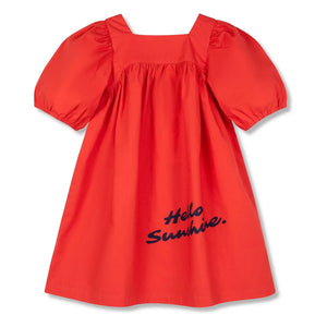 Wynken - Flauschiges Kleid | Rot