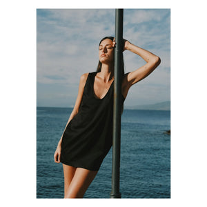 Vanessa Sposi - Das Popeline-Minikleid | Schwarz