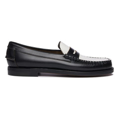 Sebago - İki Renkli Klasik Dan Mokasen | Siyah/Beyaz