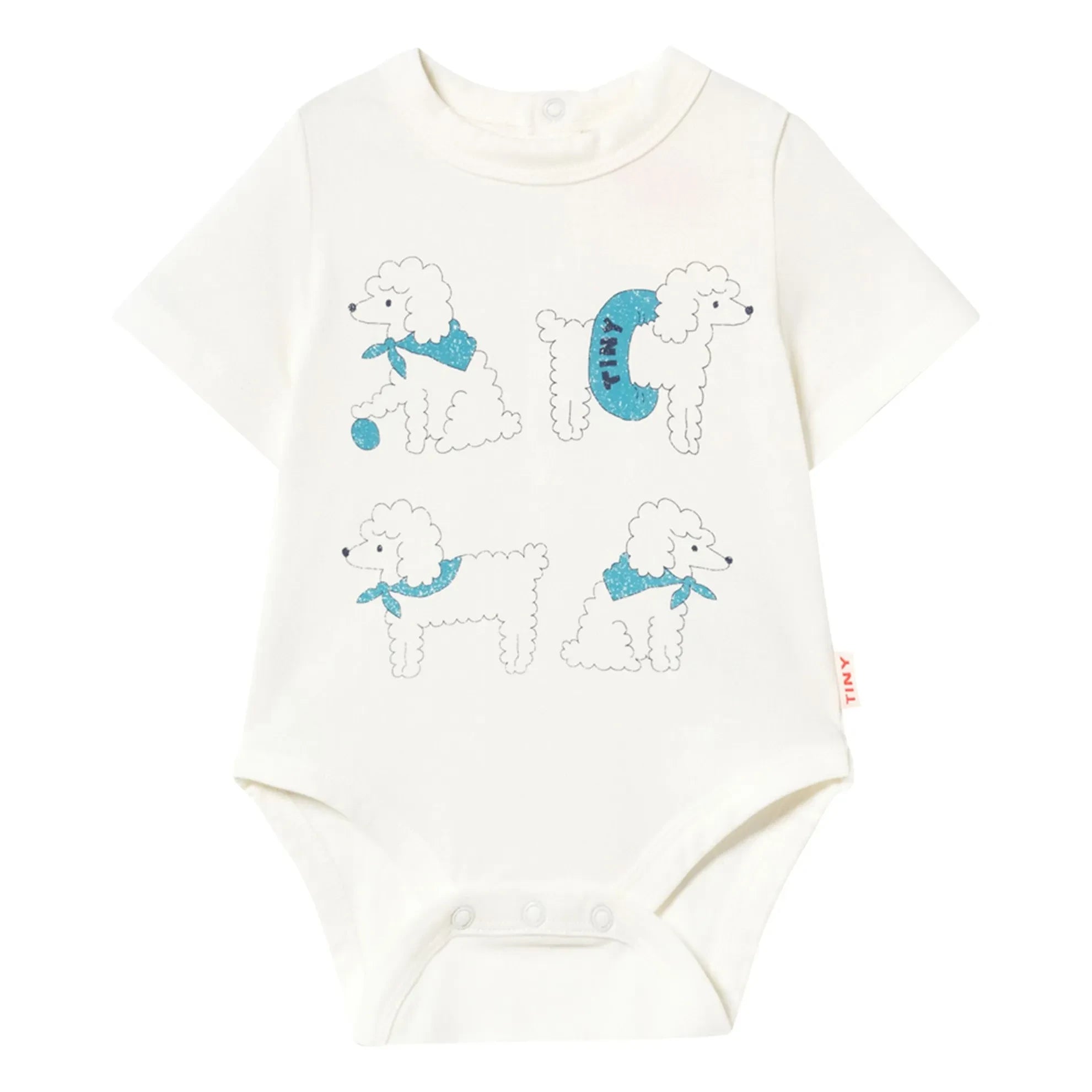 Tinycottons - Poodle Body Organic Cotton | White