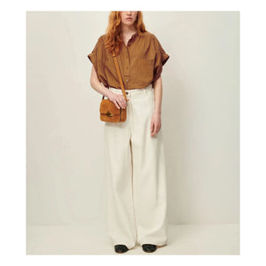 Sessùn - Camille Striped Blouse | Brown