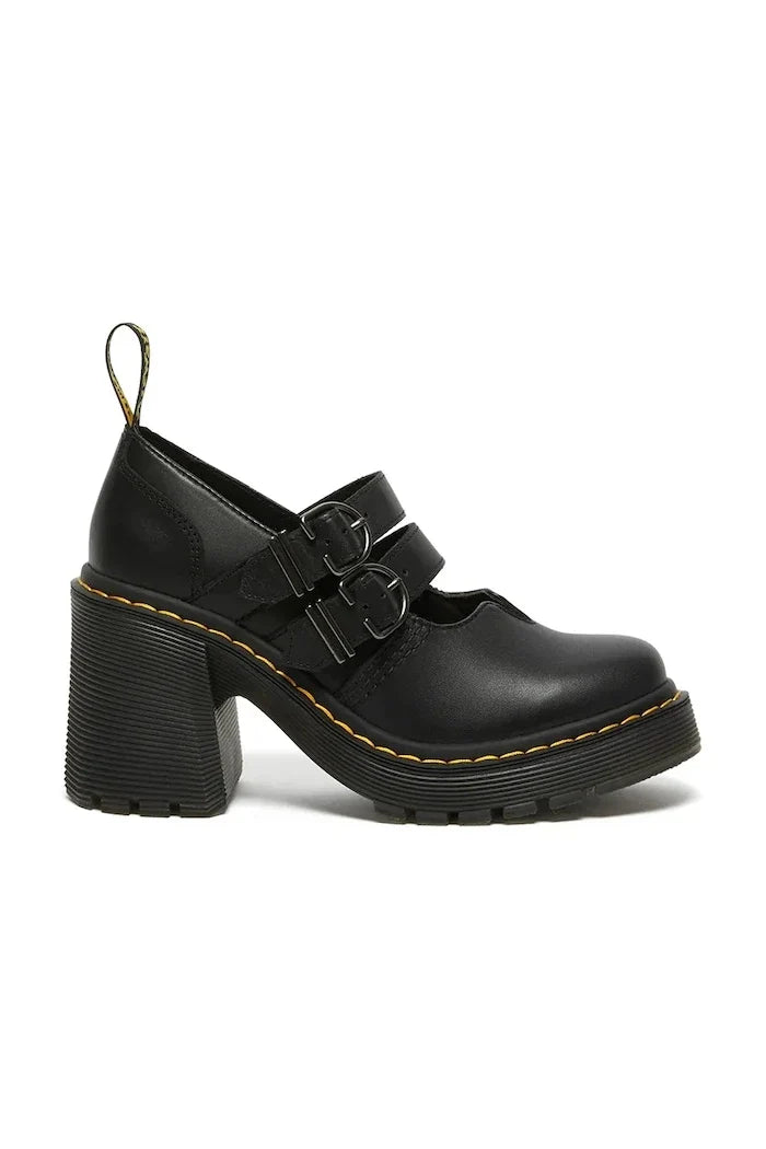 Dr. Martens Eviee Mary Jane Kalın Topuklu Deri Ayakkabı