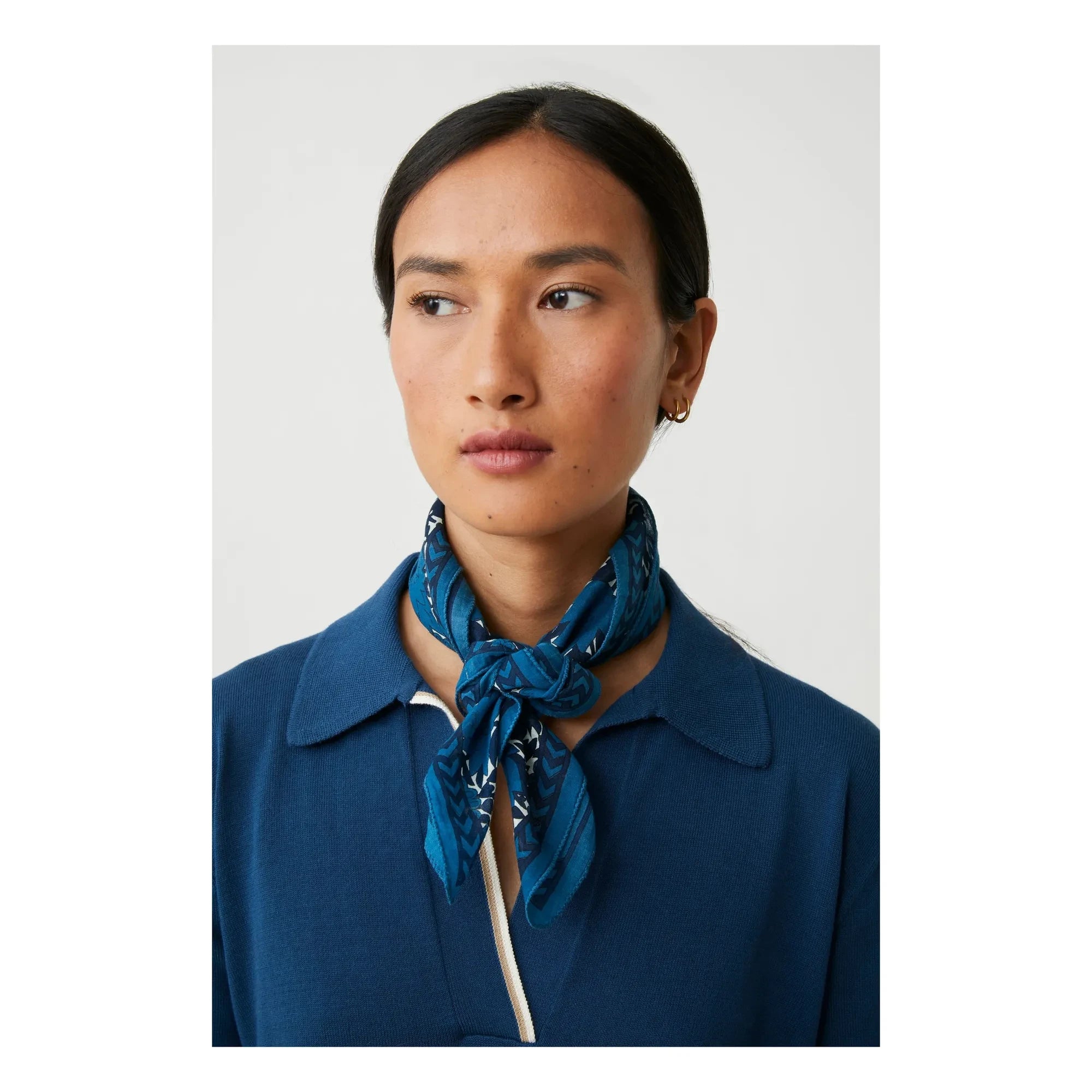 Moismont - Ajmer Shawl N°791 Cotton | Indigo