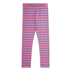 Mini Rodini - Çizgili Organik Pamuk Tayt | Pembe