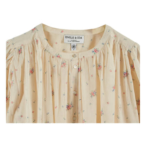 Emile et Ida - Dounia Bio-Baumwollbluse | Creme