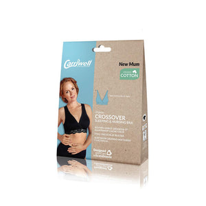 Carriwell Crossover Sleeping + Nursing Bra - Black-Nursing Bras-Black-Extra Large | Natural Baby Shower
