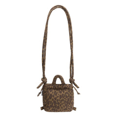 Olend - Micro Ona Weiche Leoparden-Tasche | Braun
