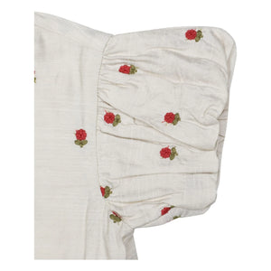 Donsje - Eliora Bluse mit Blumenmuster aus Tencel | Ecru
