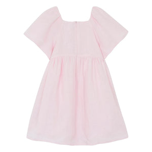 Tartine et Chocolat - Dusty Pink Floral Pattern Balloon Sleeve Dress