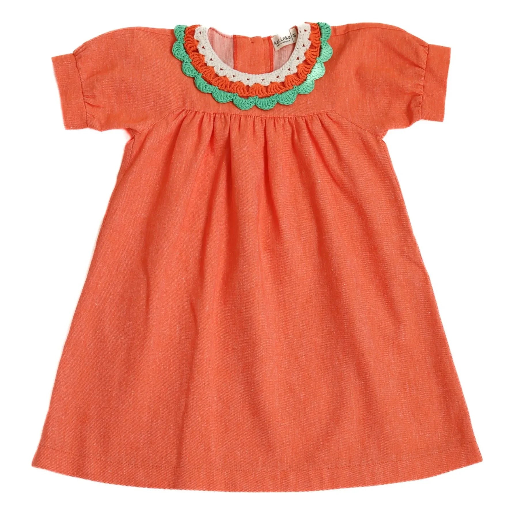 Kalinka - Amalia Linen Dress | Orange