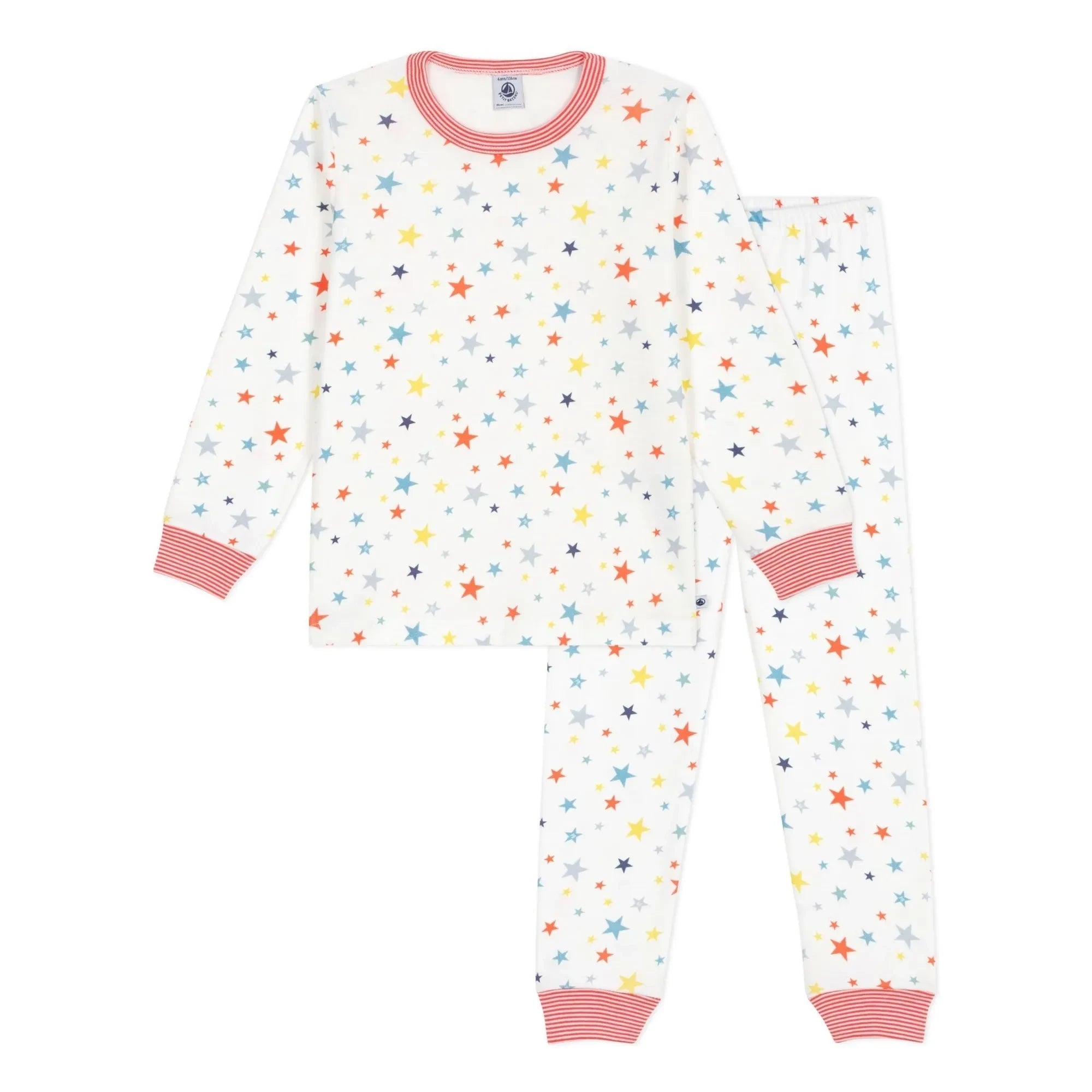 Petit Bateau - Pyjama Stars | Weiß
