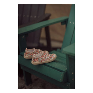 Grech & Co - Flowery Play Scratch Sneakers Recycled fibers | Ecru