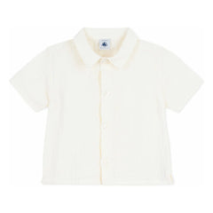 Petit Bateau - Organic Cotton Gingham Shirt | White