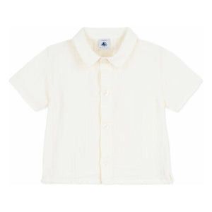 Petit Bateau - Organic Cotton Gingham Shirt | White