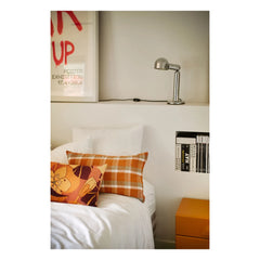 HKliving - Checkered Pillow | Orange