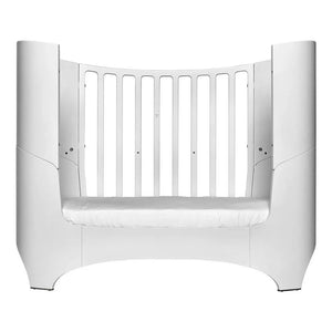 Leander - Dönüştürülebilir Oval Beşik, Comfort+7 Yatak ile Tam Set | Beyaz saten