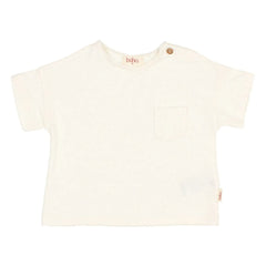 Búho - Keten cepli T-shirt | Beyaz