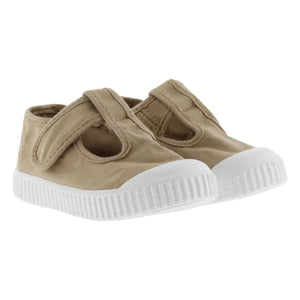 Victoria - Çizik Sneakers Sandalia Tira Lona | Camel