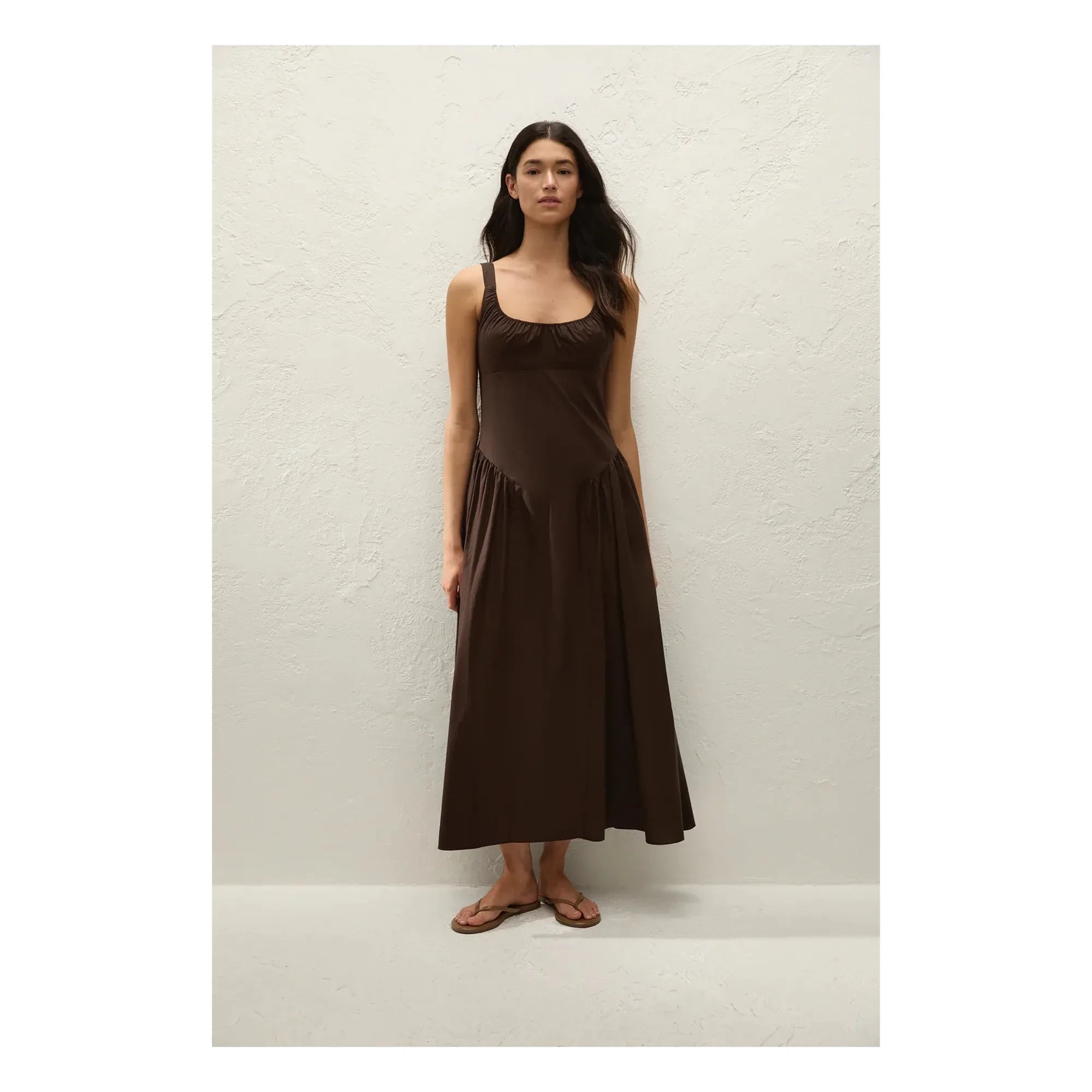 Faithfull the Brand - Marcella Pamuk Elbise | Kahve