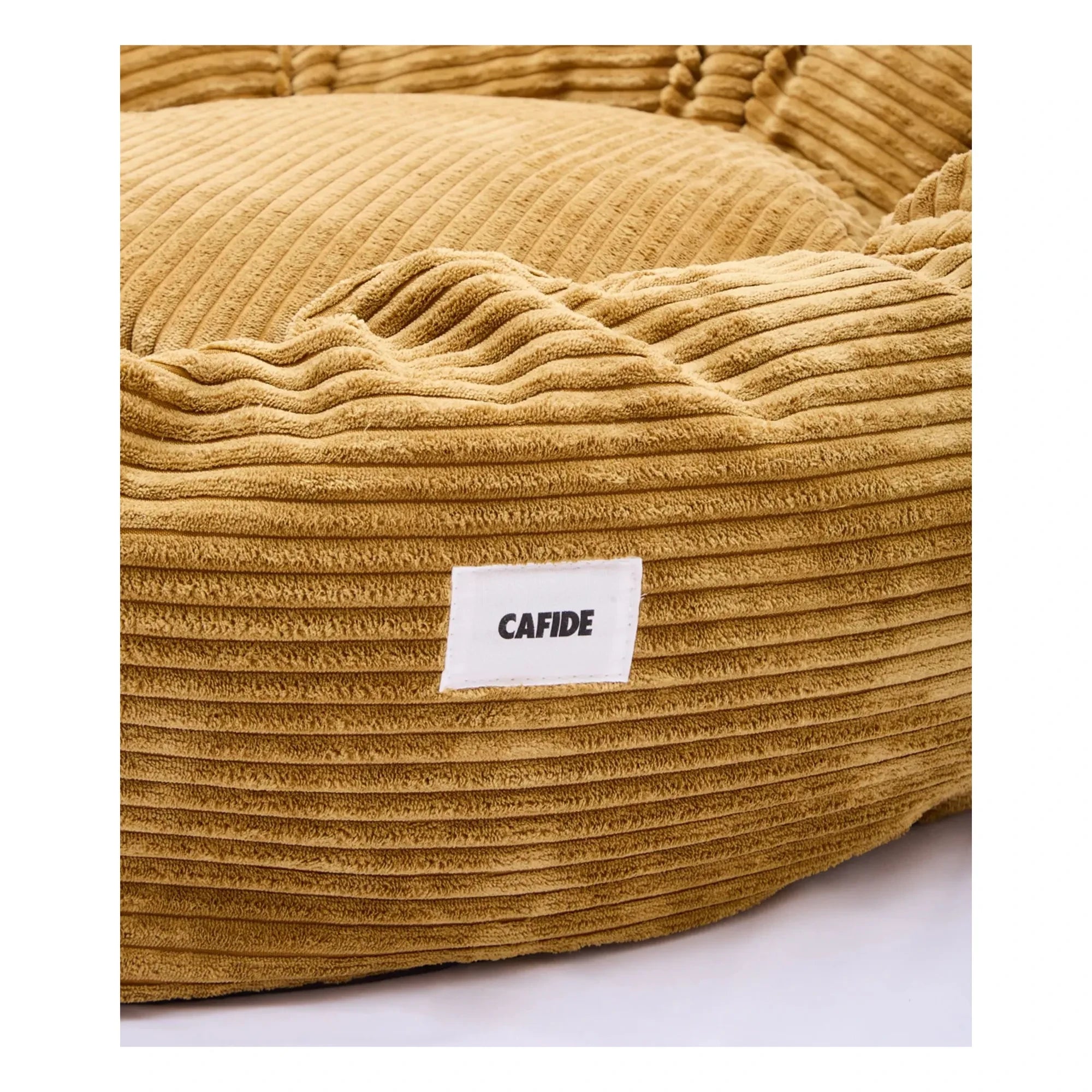 Cafide - Nuba Samt Hundebett | Senf