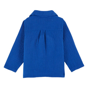 Emile et Ida - Kurta Cotton Gauze Cloth | Royal Blue