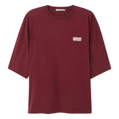 American Vintage - Gixy crew neck T-shirt | Burgundy