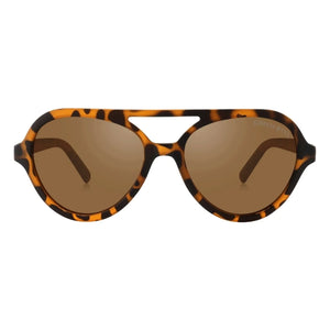 Grech & Co - Aviator Polarized Scales Sunglasses | Brown