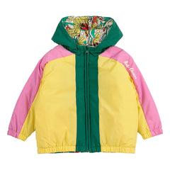 Bobo Choses - Wende-Babyjacke aus recycelter Faser mit Farbblockmuster | Gelb