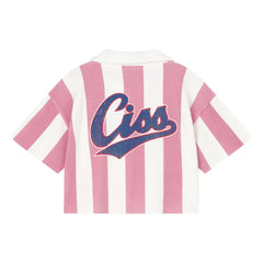 Cos I Said So - Ciss Striped Polo Shirt | Pink